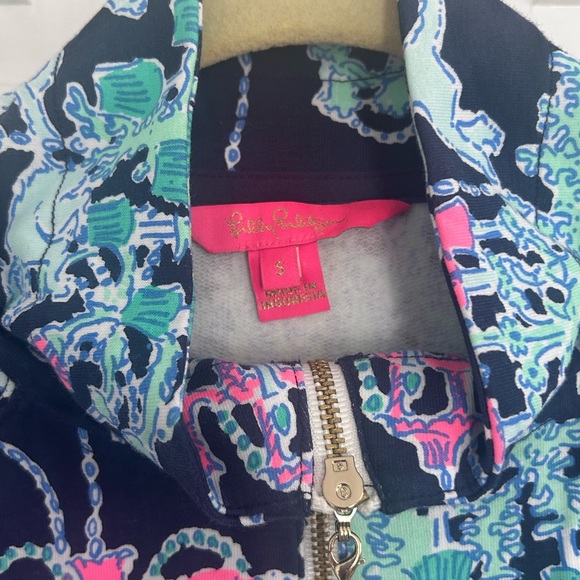 Lilly Pulitzer Half-Zip Patterned Dress (size S) - Picture 4 of 4